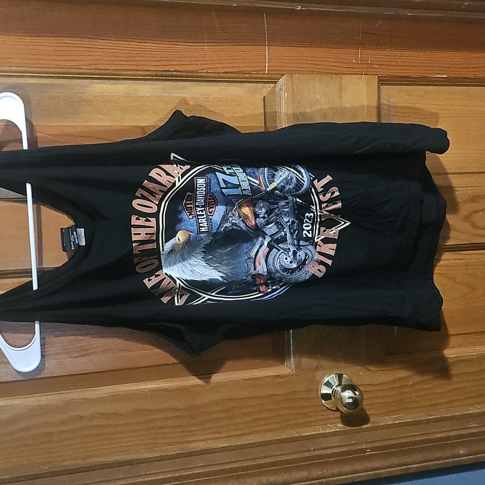 Harley Davidson Black Graphic Tank Top